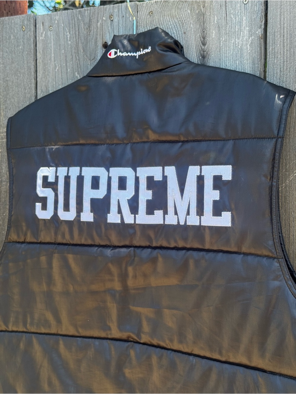 Supreme x Champion Puffy Vest